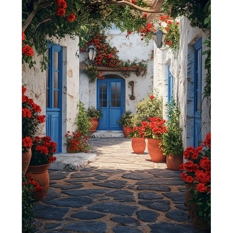 GATYZTORY DIY Oil Painting By Numbers Kit Pink Scenery Acrylic Paint By Numbers Diy Numbers Painting Art On Canvas By Numbers