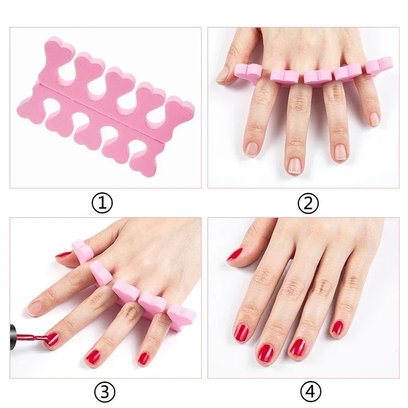 Séparateurs d’orteils et doigts – Kit manucure et pédicure 💅