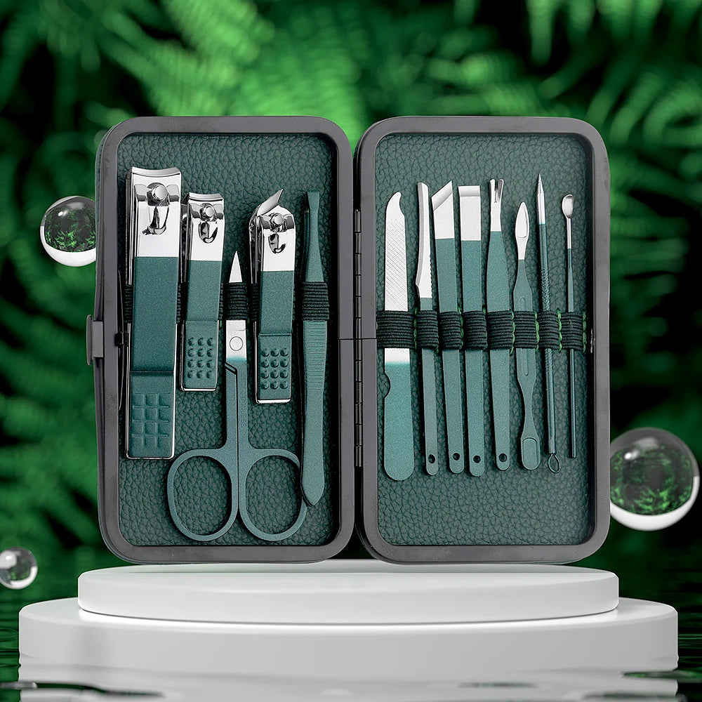 Kit manucure et pédicure 7/13/24 pcs ✂️ – Coupe-ongles et ciseaux inox ✅
