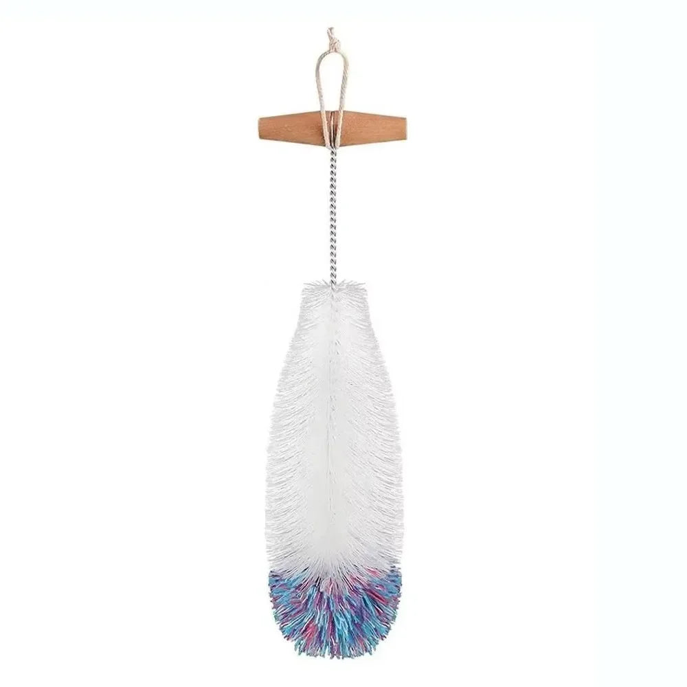 Drink Wineglass Bottle Cup Cleaning Soda Stream Bottle Brush With Beechwood Handle Glassware Jars Cleaner Kitchen Cleaning Tool