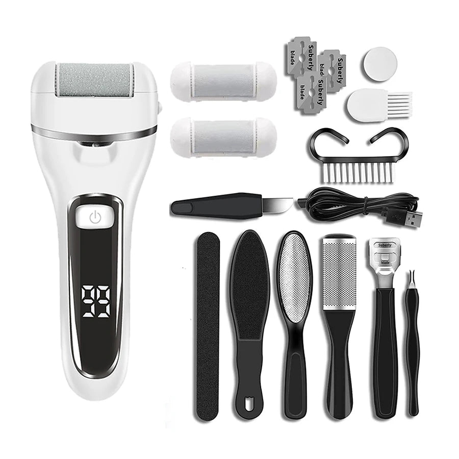Ponceuse électrique pour pieds – 3 têtes ⚡🦶