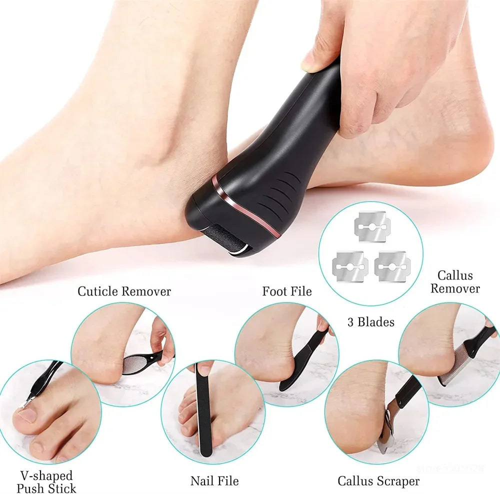 Ponceuse électrique pour pieds – 3 têtes ⚡🦶
