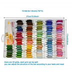 Embroidery Kit 50/150/200/250/450Pcs Cross Stitch Thread With Threader Bobbins Sewing Needles Storage Box Sewing Embroidery Kit