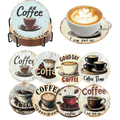 ☕ 8Pcs – Diamond Painting – Café & ambiance chaleureuse