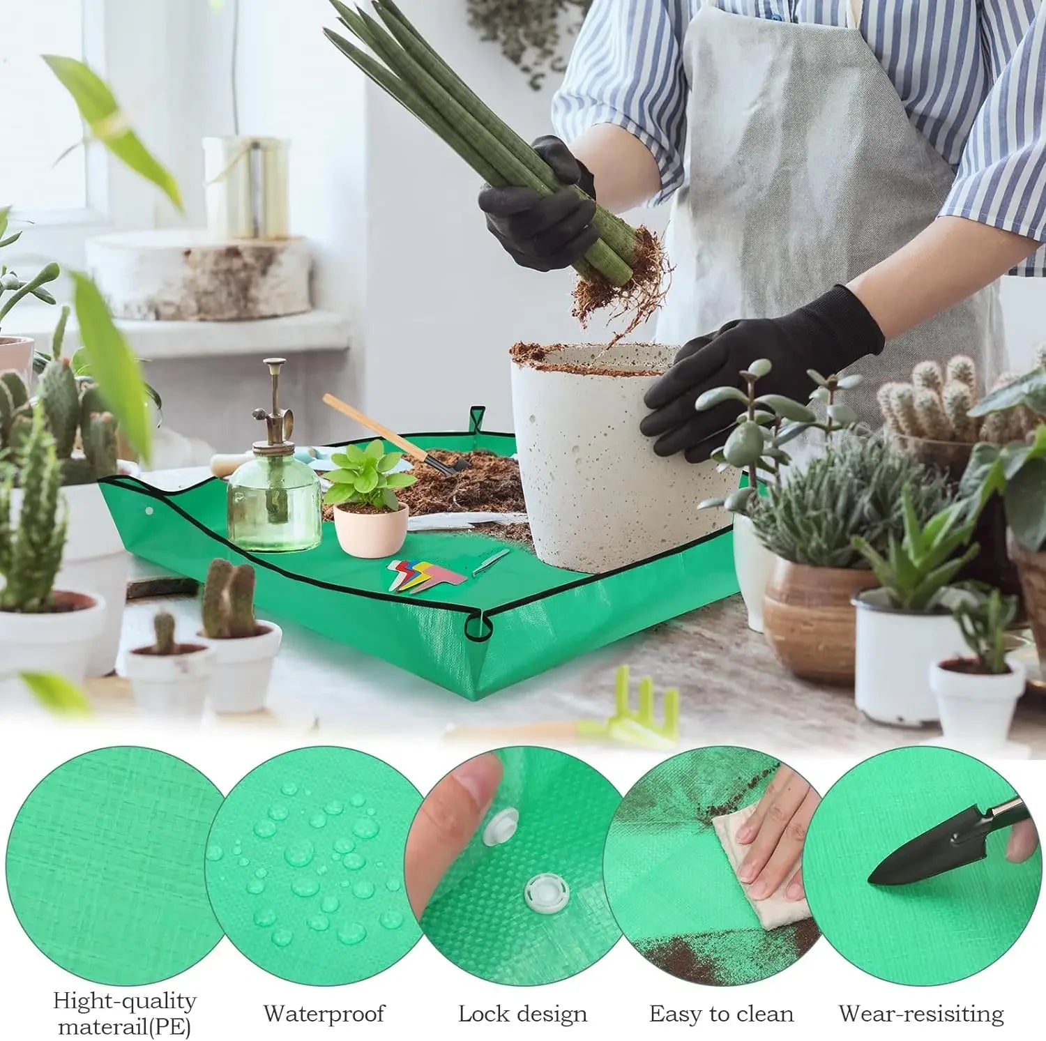 Tapis de rempotage imperméable 🌱