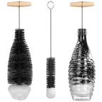Drink Wineglass Bottle Cup Cleaning Soda Stream Bottle Brush With Beechwood Handle Glassware Jars Cleaner Kitchen Cleaning Tool