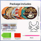 ☕ 8Pcs – Diamond Painting – Café & ambiance chaleureuse