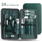 Kit manucure et pédicure 7/13/24 pcs ✂️ – Coupe-ongles et ciseaux inox ✅