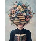 GATYZTORY Abstract Book Painting By Numbers 40x50cm Kits Flower Girl Drawing On Numbers For Adults Kill Time Diy Gift