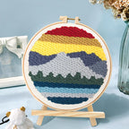 ⛰️ Kit de broderie Punch Needle – Montagne