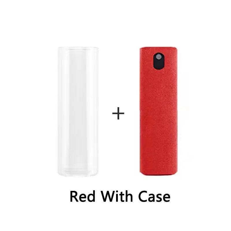 2 in 1 Screen Cleaner Spray Bottle Computer Cellphone Screen Cleaner with Microfiber Cloth Set Cleaning Tools Cleaning Supplies