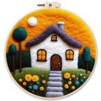 Needle Felting Kit For Beginner Wool Painting Kit DIY Felt Wool Needle Felt Set Tool Landscape Gift Picture For Home Decors
