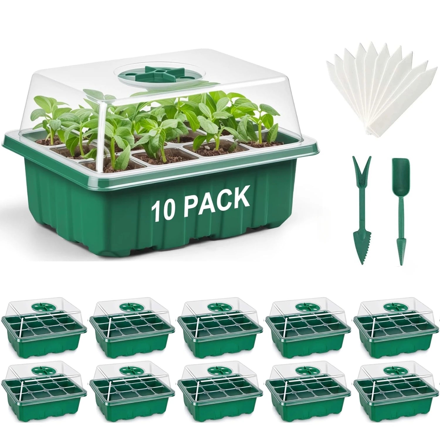Lot de 10 plateaux à semis 🌱