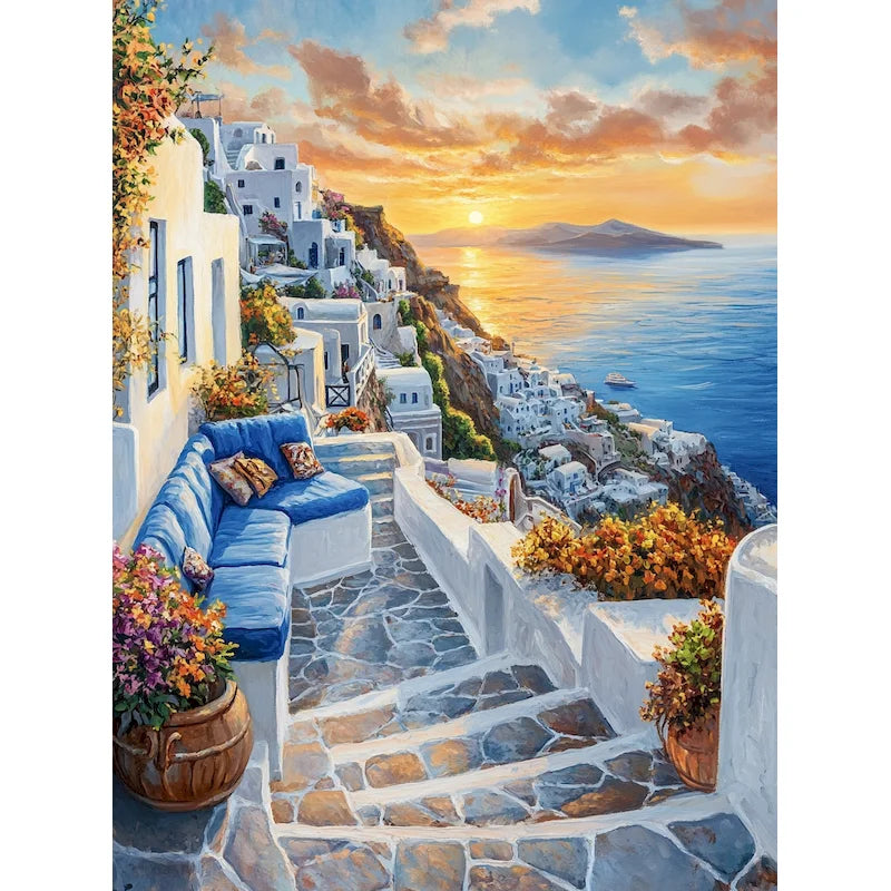 GATYZTORY Acrylic Paint By Numbers For Adults City Landscape HandPainted Painting By Numbers Unique Gift Home Decor