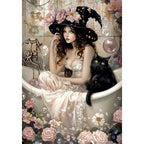 GATYZTORY Abstract Book Painting By Numbers 40x50cm Kits Flower Girl Drawing On Numbers For Adults Kill Time Diy Gift