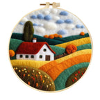 Needle Felting Kit For Beginner Wool Painting Kit DIY Felt Wool Needle Felt Set Tool Landscape Gift Picture For Home Decors