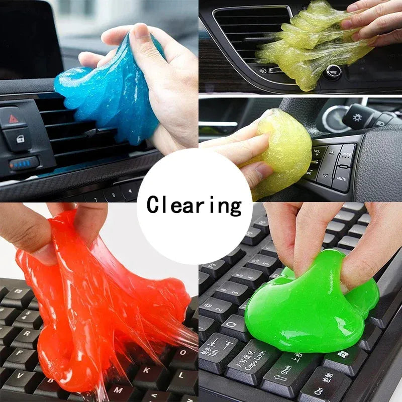 Car Cleaning Gel Slime Voor Reinigingsmachine Auto Vent Wasstraat Interieur Dust Remover Lijm Toetsenbord Vuil cleaner