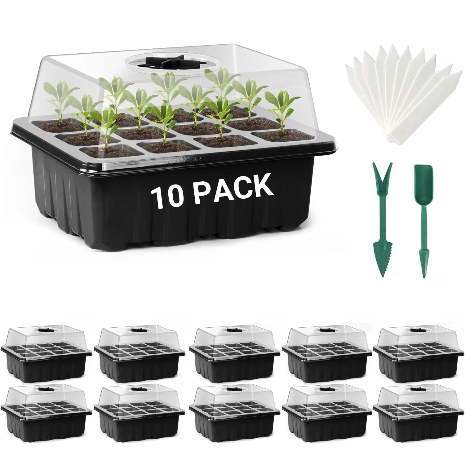 Lot de 10 plateaux à semis 🌱
