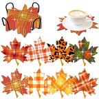 🍂 8Pcs – Diamond Painting – Feuilles d’automne