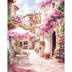 GATYZTORY DIY Oil Painting By Numbers Kit Pink Scenery Acrylic Paint By Numbers Diy Numbers Painting Art On Canvas By Numbers