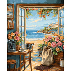 GATYZTORY DIY Oil Painting By Numbers Kit Pink Scenery Acrylic Paint By Numbers Diy Numbers Painting Art On Canvas By Numbers