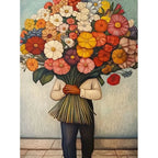 GATYZTORY Diy Painting By Numbers Kits For Adults Abstract Figure Marker By Numbers Handpainted Kits For Personalized Gift