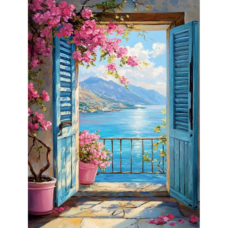 GATYZTORY Acrylic Paint By Numbers For Adults City Landscape HandPainted Painting By Numbers Unique Gift Home Decor