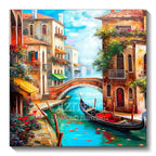 🌊 Diamond Painting – Ville perchée sur rochers