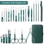 Kit manucure et pédicure 7/13/24 pcs ✂️ – Coupe-ongles et ciseaux inox ✅