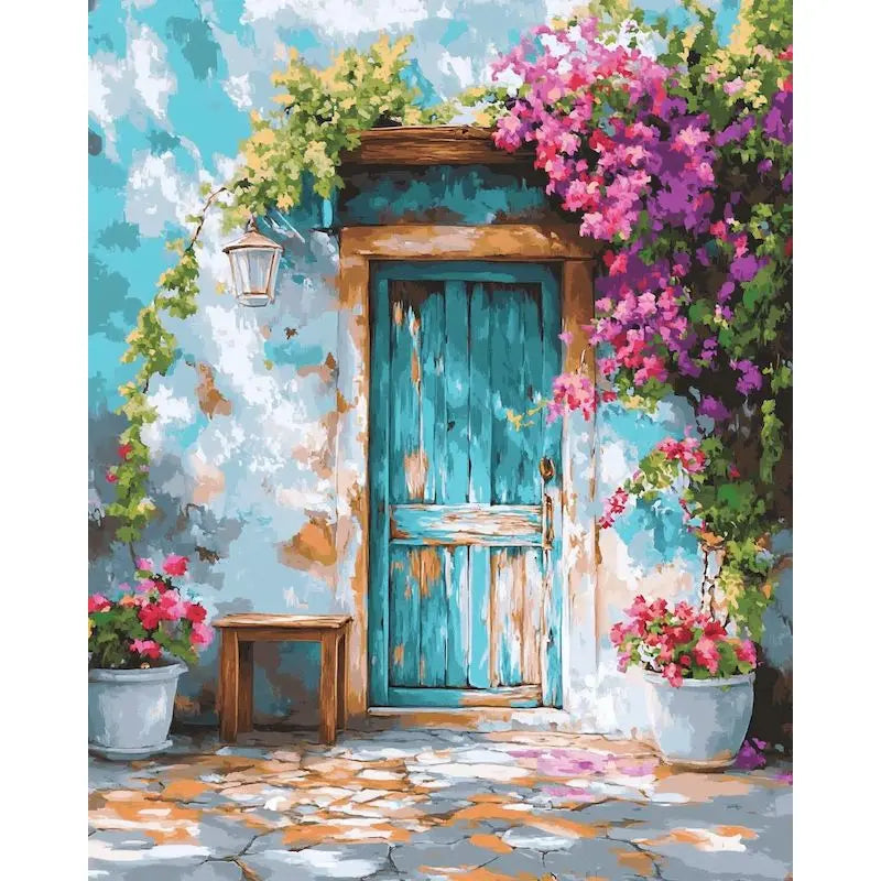 GATYZTORY Acrylic Paint By Numbers For Adults City Landscape HandPainted Painting By Numbers Unique Gift Home Decor