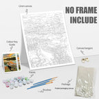 GATYZTORY Acrylic Paint By Numbers For Adults City Landscape HandPainted Painting By Numbers Unique Gift Home Decor