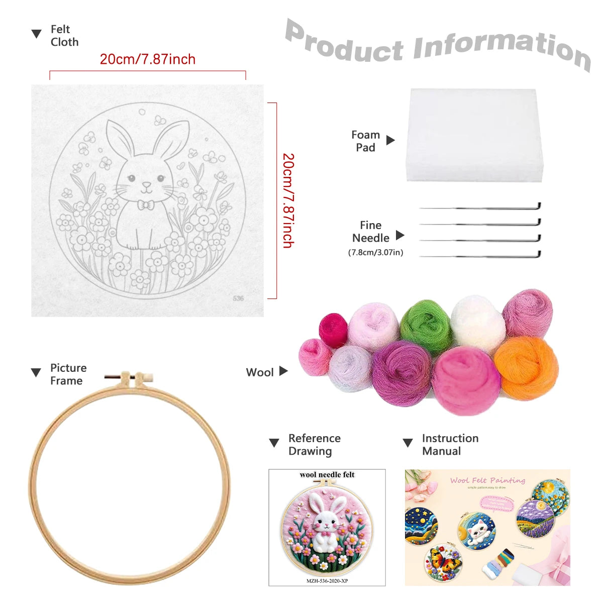 Kit de feutrage à l’aiguille a faire 2