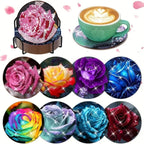 🌹 8Pcs – Diamond Painting – Roses éclatantes