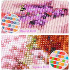 🌺 Diamond Painting – Ruelle fleurie en hauteur