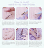 🦢 Kit de broderie Punch Needle – Cygne et auréole